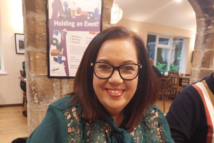 Tricia, a woman with ovarian cancer who shared her story with Target Ovarian Cancer