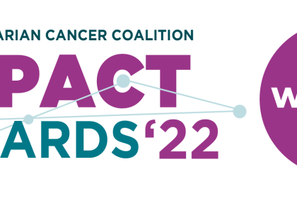World Ovarian Cancer Coalition Impact Awards 2022 winner badge