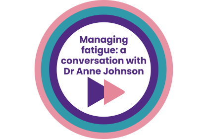 Managing fatigue: a conversation with Dr Anne Johnson