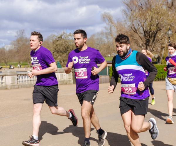 Target Ovarian Cancer supporters running together