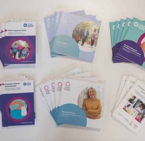 Information guides laid out on a table