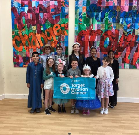 A photo of children at school in fancy dress