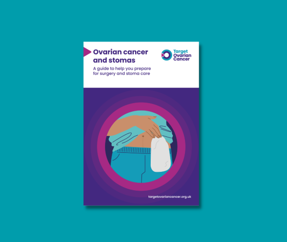 Photo of Target Ovarian Cancer's stoma guide.