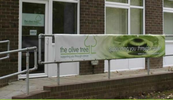 Entrance to the olive tree cancer support centre