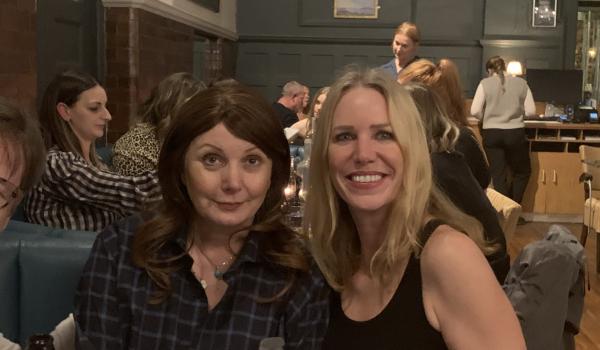 Ali and her friend Jo pictured out for dinner together