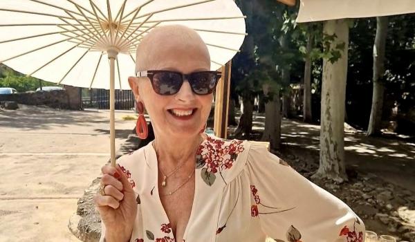 A photo of Margaret after losing her hair