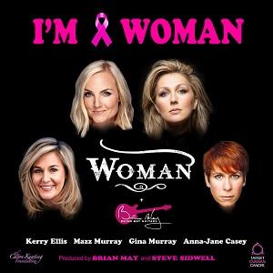 'I'm a woman' charity single poster