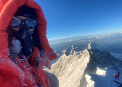 Adam on Mount Everest