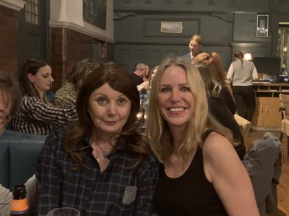Ali and her friend Jo pictured out for dinner together