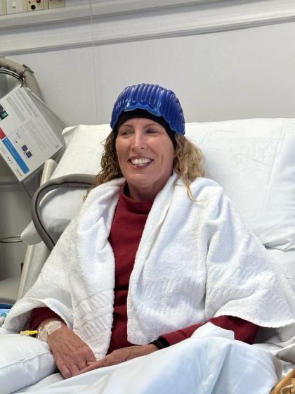 Kathleen during treatment